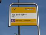 (157'481) - PostAuto-Haltestelle - Alle, rue de l'�glise - am 23. November 2014