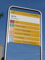 (157'483) - PostAuto-Haltestelle - Porrentruy, gare - am 23.