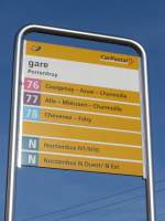 (157'484) - PostAuto-Haltestelle - Porrentruy, gare - am 23.