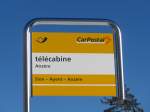 (158'060) - PostAuto-Haltestelle - Anz�re, t�l�cabine - am 1.