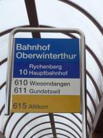 (159'449) - SW + PostAuto-Haltestelle - Winterthur, Bahnhof Oberwinterthur - am 27.