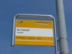 (160'434) - PostAuto-Haltestelle - Saillon, le Canal - am 10.