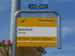 (161'253) - PostAuto-Haltestelle - Murten, Bahnhof - am 28.