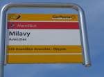 (161'267) - PostAuto-Haltestelle - Avenches, Milavy - am 28.