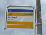 (163'223) - PostAuto-Haltestelle - Urn�sch, Hofbach - am 2.