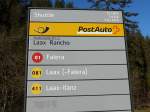 (167'980) - PostAuto-Haltestelle - Laax, Rancho - am 26.
