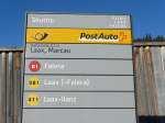 (167'984) - PostAuto-Haltestelle - Laax, Marcau - am 26.