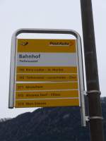 (168'227) - PostAuto-Haltestelle - Tiefencastel, Bahnhof - am 2.