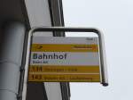 (168'755) - PostAuto-Haltestelle - Stein AG, Bahnhof - am 20.