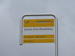 (170'898) - PostAuto-Haltestelle - Ofenpass, S�som Giv� (Passh�he) - am 16.