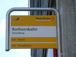 (174'885) - PostAuto-Haltestelle - S�renberg, Rothornbahn - am 11.