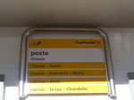 (178'120) - PostAuto-Haltestelle - Vissoie, poste - am 21.