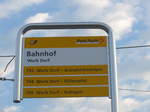 (182'489) - PostAuto-Haltestelle - Worb Dorf, Bahnhof - am 2.