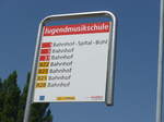 (182'600) - StadtBUS/PostAuto-Haltestelle - Frauenfeld, Jugendmusikschule - am 3.