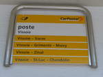 (184'167) - PostAuto-Haltestelle - Vissoie, poste - am 25.