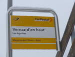(188'413) - PostAuto-Haltestelle - Les Agettes, Vernaz d'en haut - am 11.