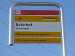 (201'471) - PostAuto-Haltestelle - M�nsingen, Bahnhof - am 4.