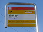 (201'472) - PostAuto-Haltestelle - M�nsingen, Bahnhof - am 4.
