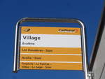 (201'751) - PostAuto-Haltestelle - Evol�ne, Village - am 24.