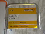 (215'573) - PostAuto-Haltestelle - Flamatt, Bahnhof - am 27.