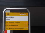 (224'077) - PostAuto-Haltestelle - Giswil, Bahnhof - am 13.