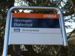 (149'363) - RBS-Haltestelle - G�mligen, Bahnhof - am 19. M�rz 2014