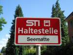 (128'217) - STI-Haltestelle - H�nibach, Seematte - am 1.