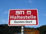 (128'226) - STI-Haltestelle - Gunten, Gunten Dorf - am 1.