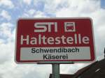 (128'764) - STI-Haltestelle - Schwendibach, Schwendibach K�serei - am 15.
