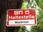 (128'765) - STI-Haltestelle - Schwendibach, Waldr�sli - am 15.