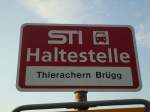 (133'306) - STI-Haltestelle - Thierachern, Thierachern Br�gg - am 16.