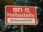 (133'356) - STI-Haltestelle - Gwatt, Schorend�rfli - am 21.