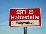 (136'795) - STI-Haltestelle - L�ngenb�hl, Wegweiser - am 22.