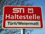 (136'796) - STI-Haltestelle - L�ngenb�hl, T�rli/Weiermatt - am 22.