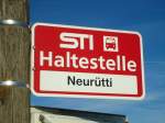 (136'820) - STI-Haltestelle - Uebeschi, Neur�tti - am 22.