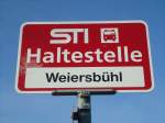(136'824) - STI-Haltestelle - Uebeschi, Weiersb�hl - am 22.