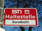(136'825) - STI-Haltestelle - Thierachern, Sandb�hl - am 22.