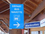 (189'017) - TMR-Haltestelle - Les Mar�cottes, Bahnhof - am 3.