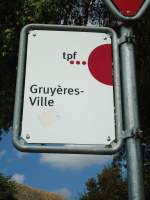 (146'516) - TPF-Haltestelle - Gruy�res, Gruy�res-Ville - am 26.