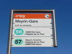 (202'305) - TPG-Haltestelle - Meyrin, Gare - am 11. M�rz 2019