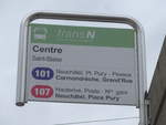 (189'993) - transN-Haltestelle - Saint-Blaise, Centre - am 2.