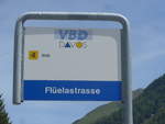 (218'918) - VBD-Haltestelle - Davos, Fl�elastrasse - am 20.