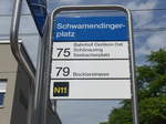 (182'655) - VBZ-Haltestelle - Z�rich, Schwamendingerplatz - am 3. August 2017