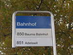 (221'806) - VZO-Haltestelle - B�retswil, Bahnhof - am 12.