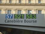 (130'509) - Bus-Haltestelle - Marseille, Canebi�re Bourse - am 15.
