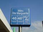 (130'577) - Bus-Haltestelle - Marseille, M�tro Ste Marguerite - am 15. Oktober 2010