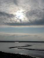 (156'810) - Stimmung auf dem Wattenmeer am 19.