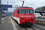 (283'297) - zb-Lokomotive - Nr. 101'967-8 - am 19. Dezember 2025 im Bahnhof Meiringen