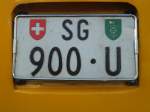 (141'607) - Schweizer Autonummer - SG 900 U - am 15.