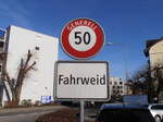 (257'719) - Ortstafel von Fahrweid am 19.